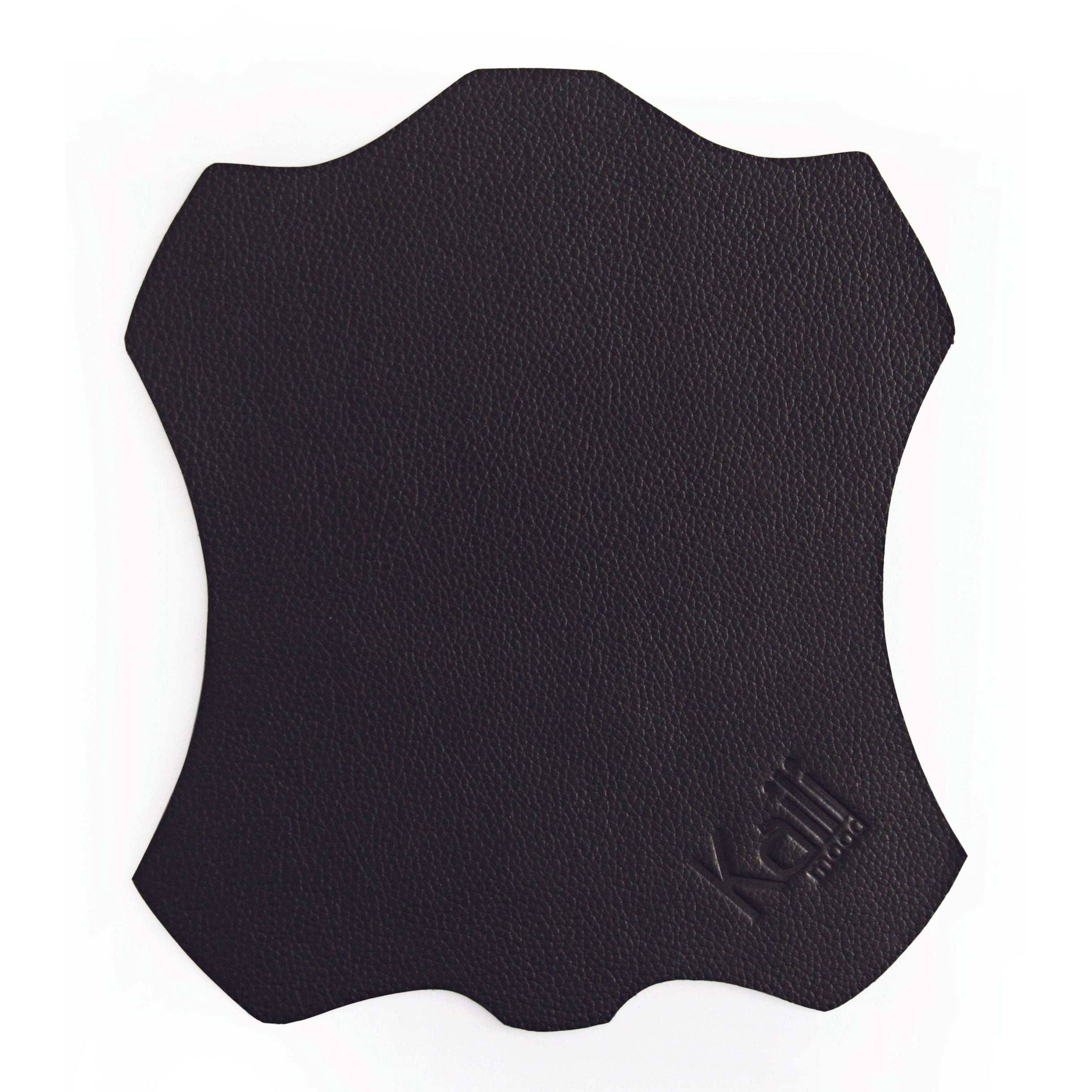 K0001AB | Mouse Pad Made in Italy Full grain genuine leather, dollar grain - Black color - Size: cm 20 x 23 - Package: Tnt tubular bag