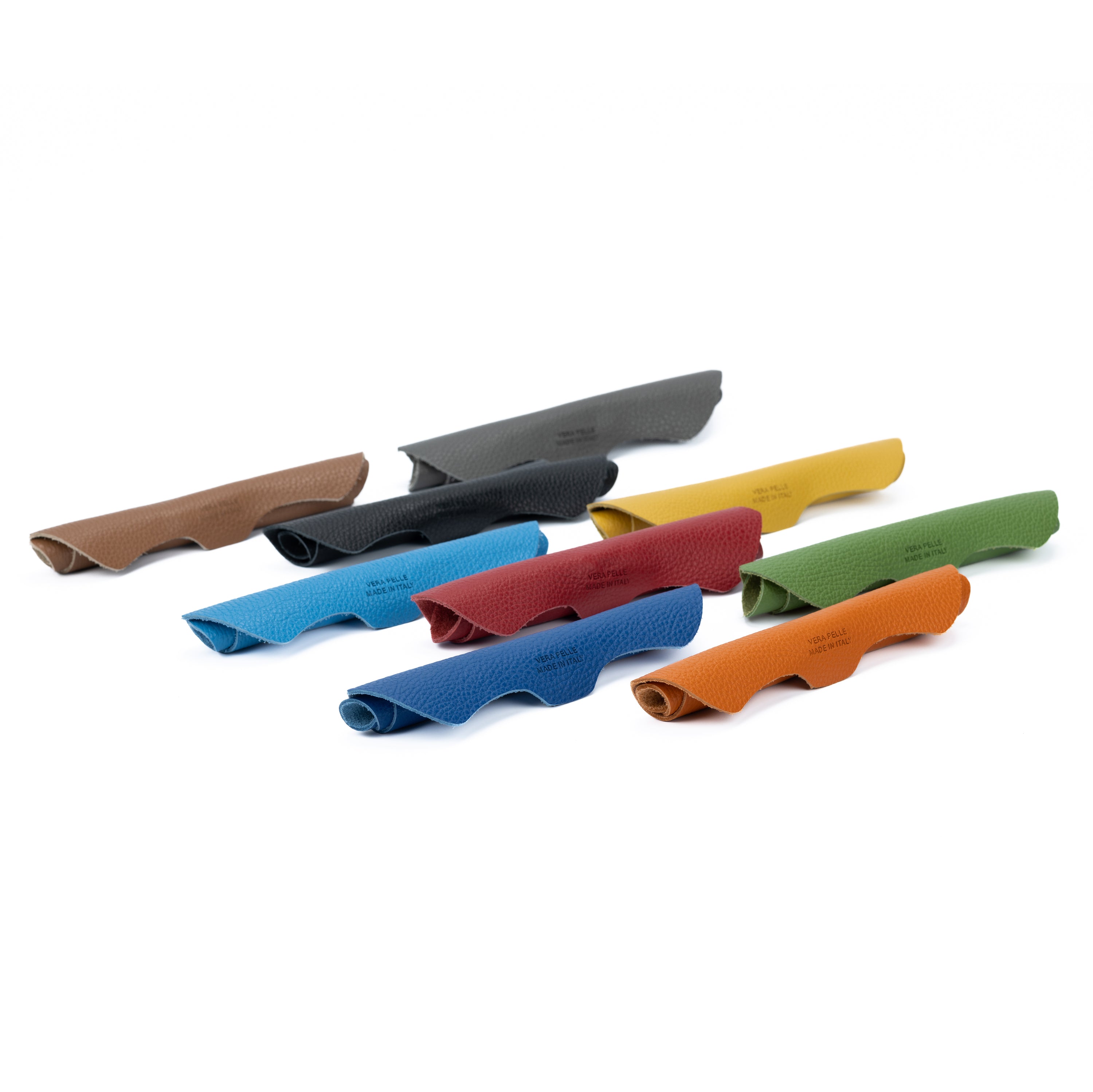 K0001RB | Mouse Pad Made in Italy Full grain genuine leather, dollar grain - Yellow color - Size: 20 x 23 cm - Package: Tnt tubular bag