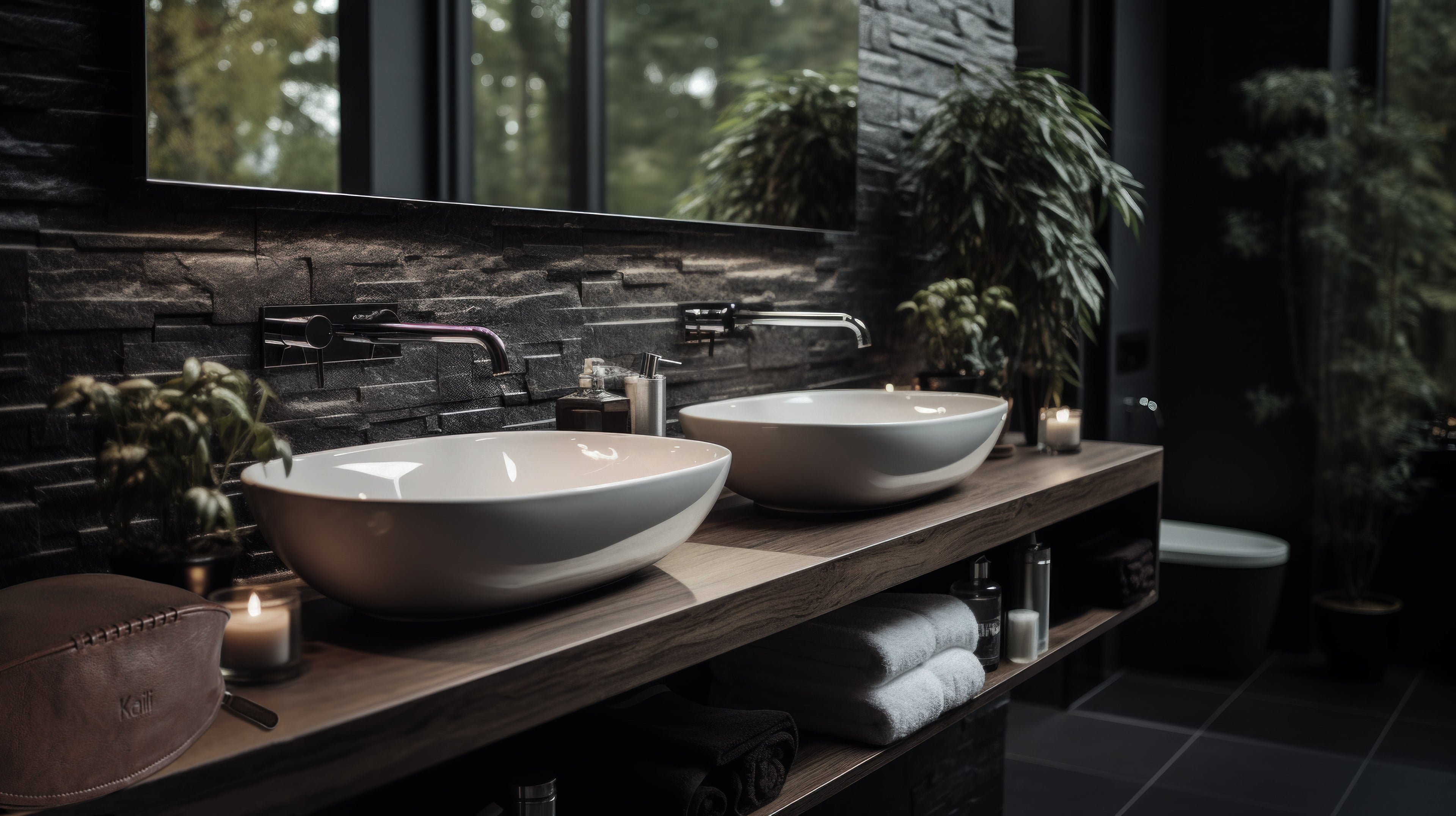 K0011BB | Beauty Case "Rugby Ball" Genuine Leather - Color: Dark Brown - Elastic inside bottle holder - Zipper closure - Dimensions: 35 x 14 x 14 cm- Packaging: Tnt bag