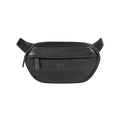 K0012AB | Genuine full-grain leather fanny pack, with light grain. 4 zippered pockets. Polished Nickel hardware. Black color. Size: 25 x 13 x 5.5 cm.Package: Tnt bag