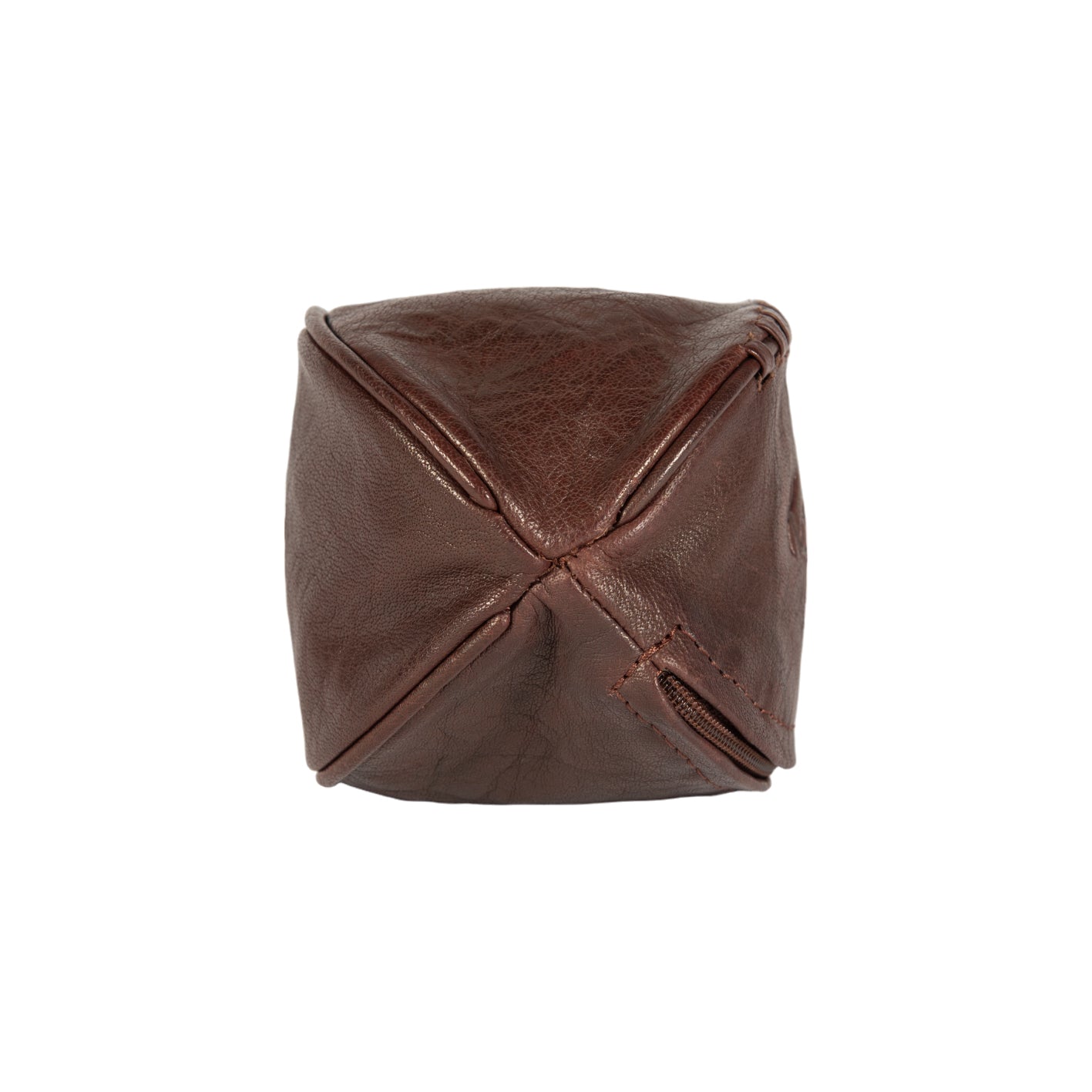 K10655BB | Mini clutch/keychain made of genuine full-grain leather, Volanata. Dark Brown color. Polished Nickel Accessories. Dimensions: 12.5 x 7.5 x 7.5 cm. Packaging: Tnt bag