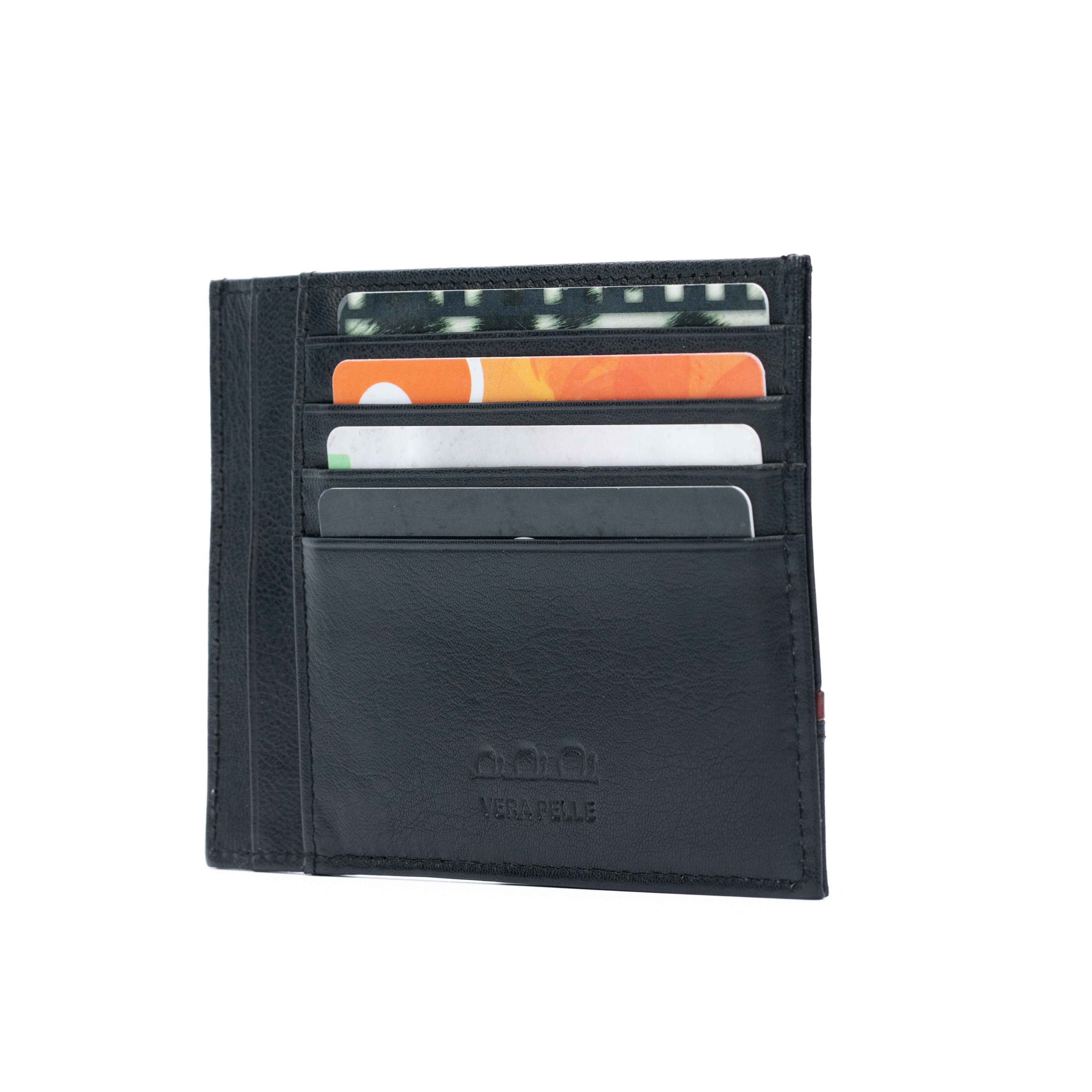 K10907AB | Genuine Leather ID/Credit Card Holder Col. Black