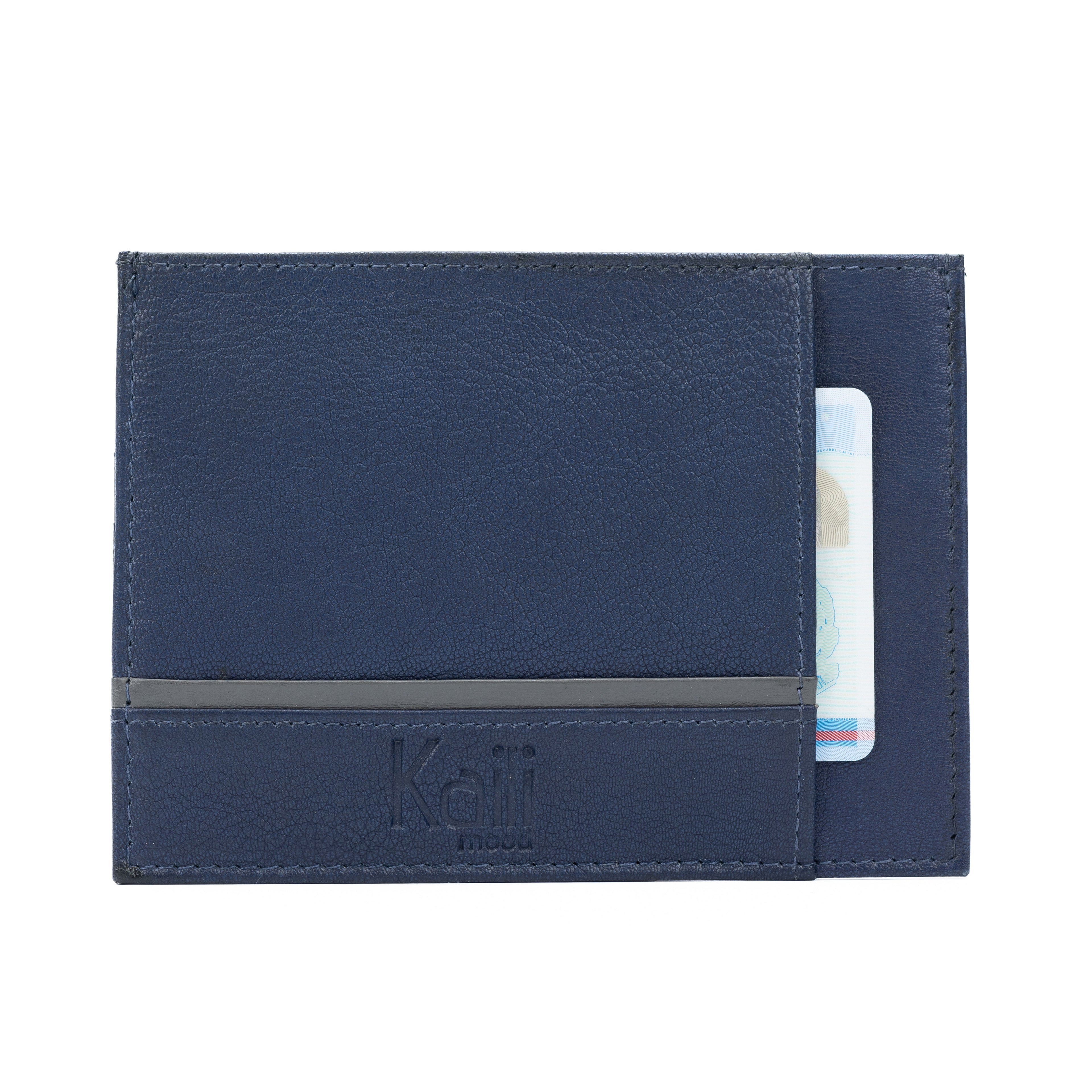 K10907DB | Genuine Leather Document/Credit Card Holder Col. Blue