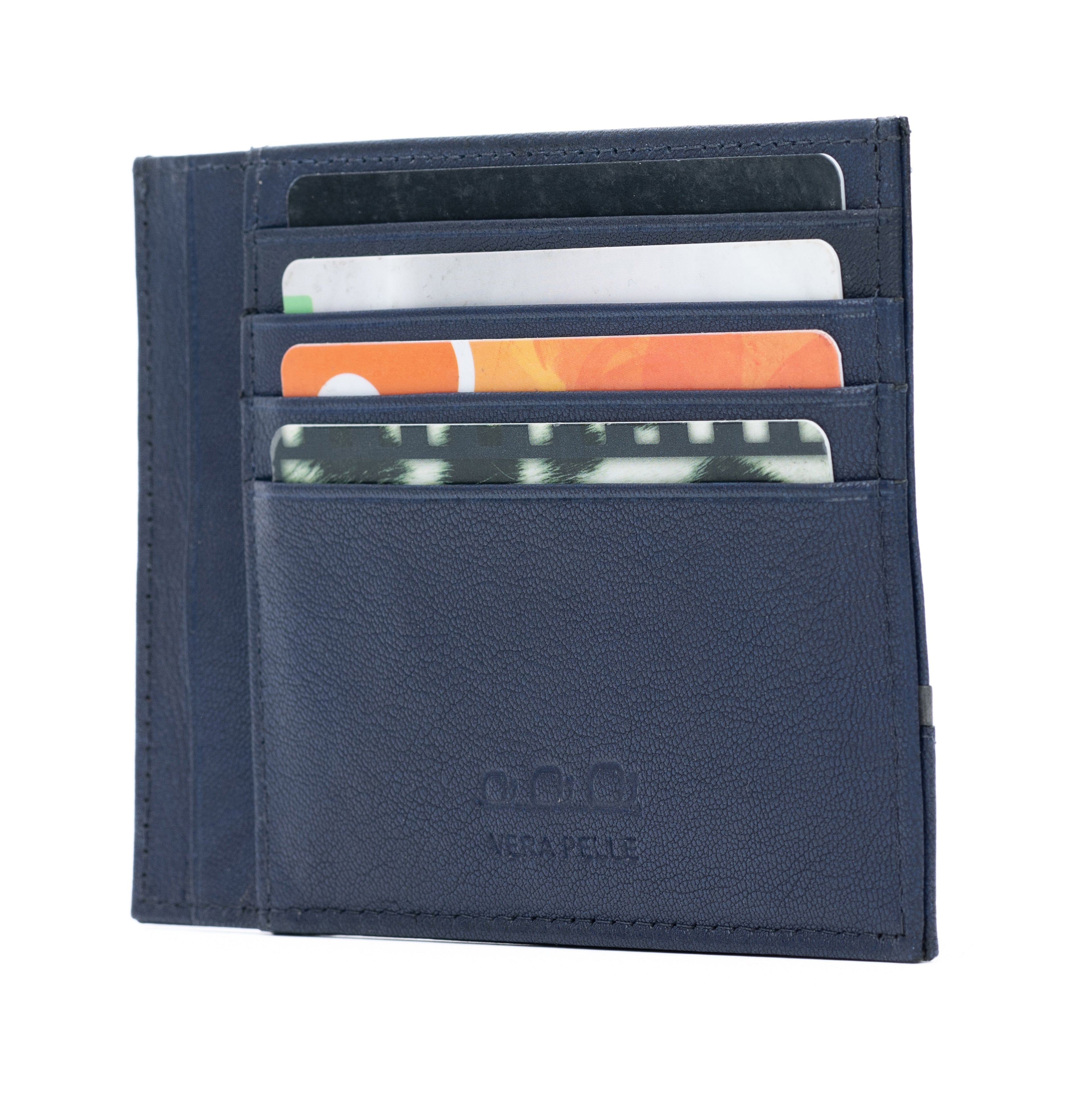 K10907DB | Genuine Leather Document/Credit Card Holder Col. Blue