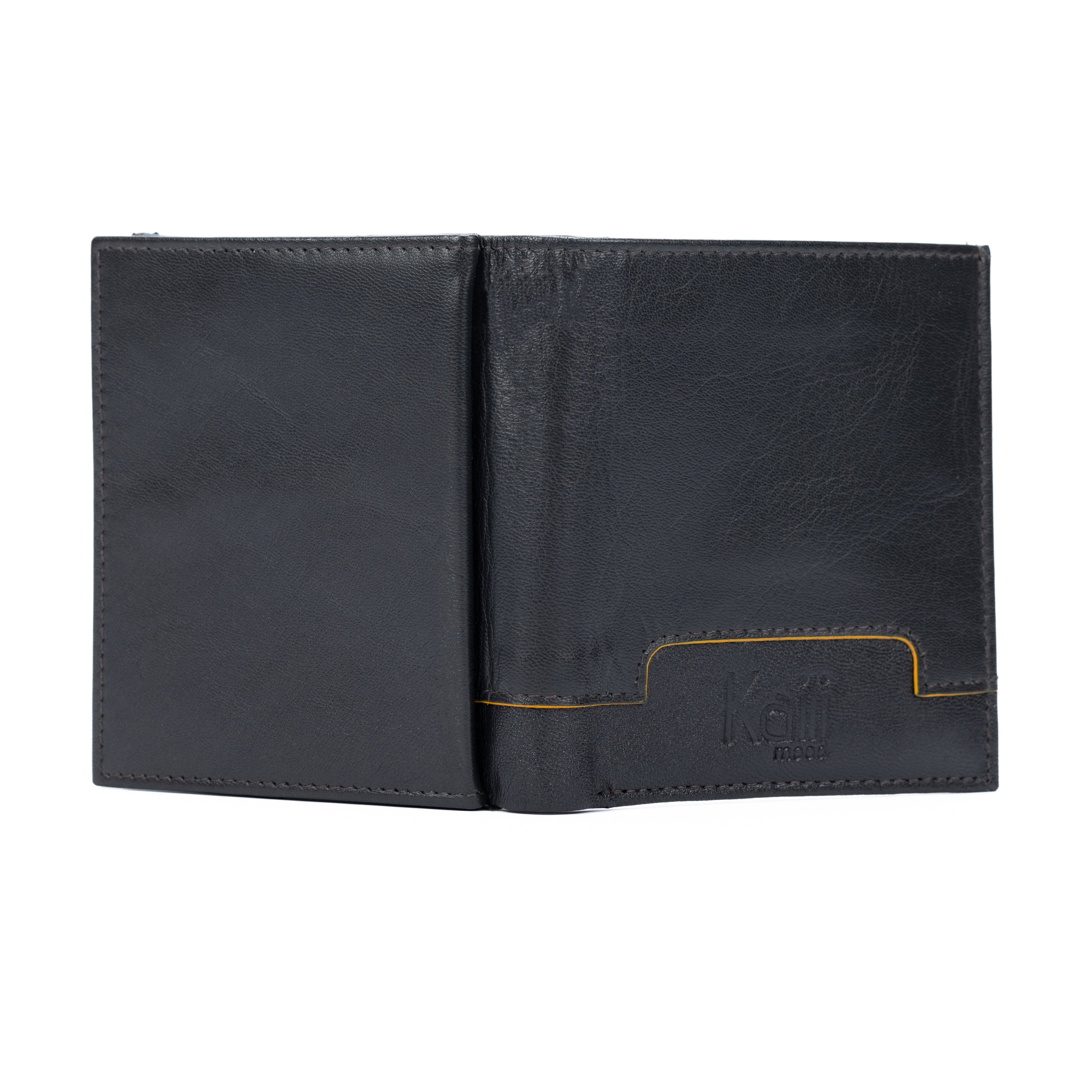 K11025BB | Men's Genuine Leather Wallet Col. Dark Brown