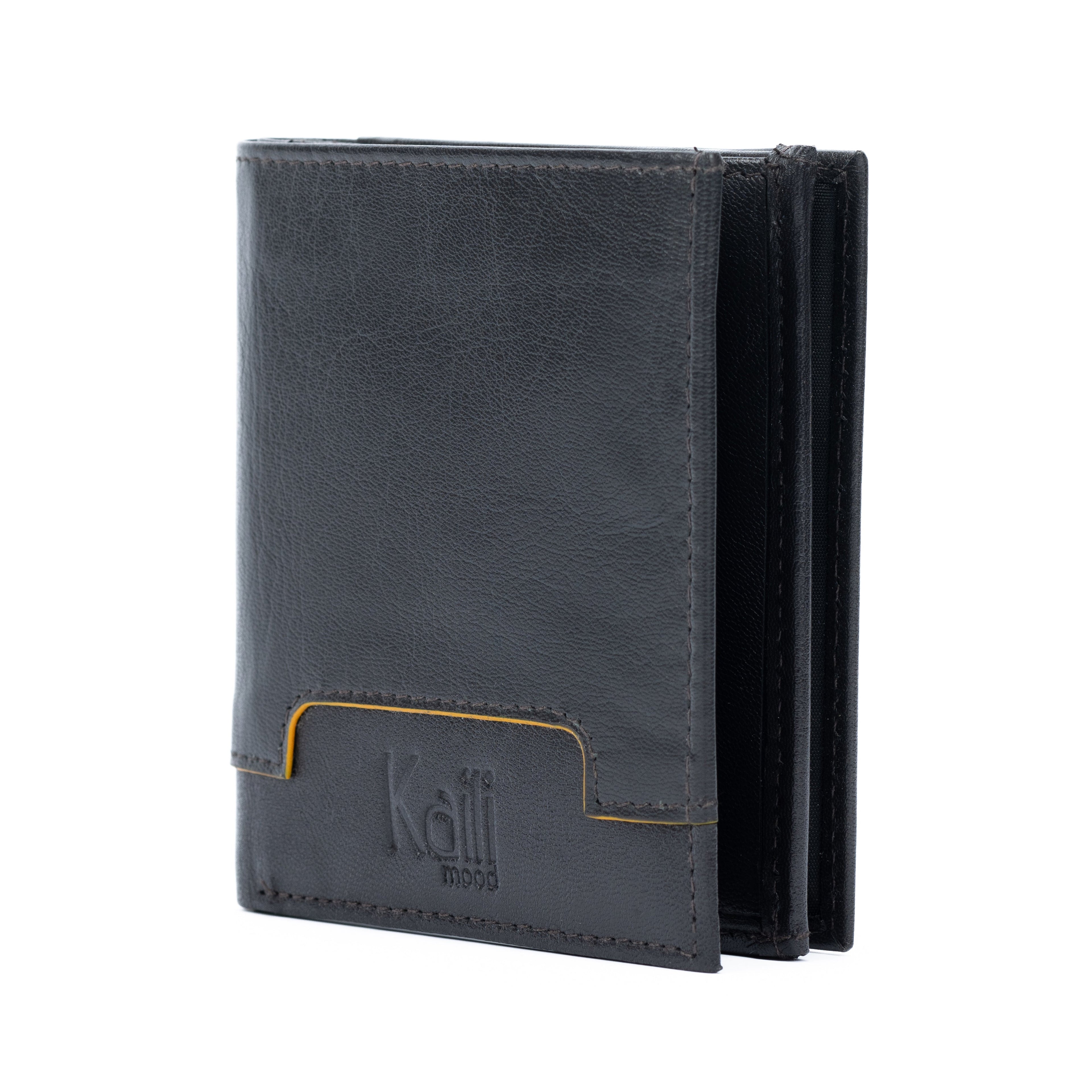 K11025BB | Men's Genuine Leather Wallet Col. Dark Brown