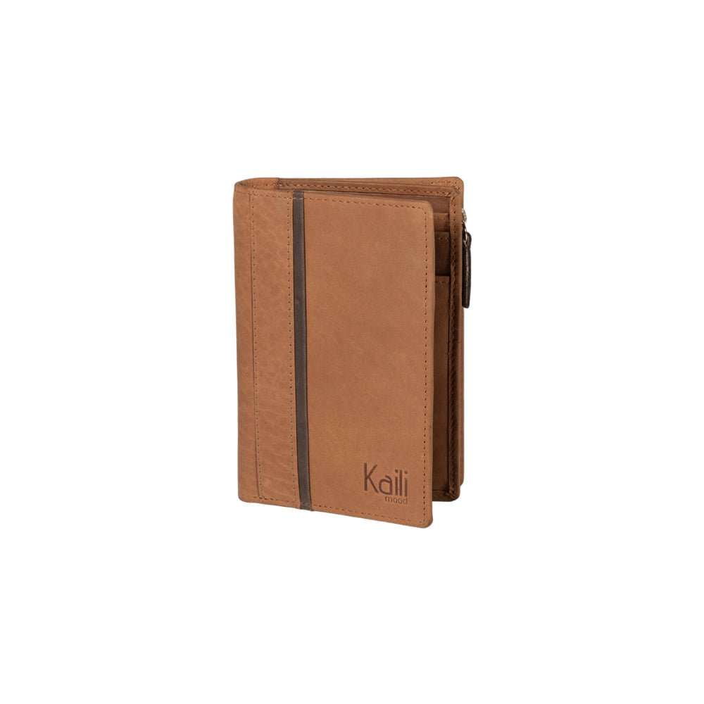 K12234UB | Women's wallet in genuine full-grain leather, Naked. Leather color. RFID protection. Size when closed: 9.5 x 14 x 3 cm. Packaging: gift box bottom/cover
