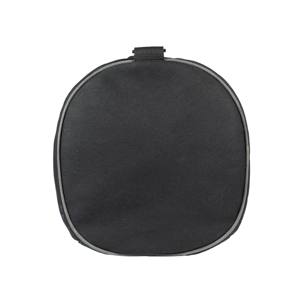 K2006AF | 100% Cotton Canvas /Wild Leather Travel Duffle Bag, full grain, Naked - Black color, zipper closure. Dimensions: 45 x 25 x 28 cm - Packaging: Tnt bag